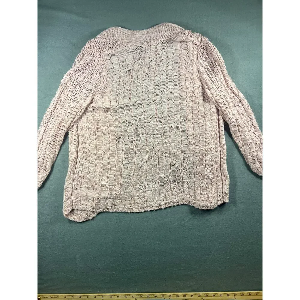 Chico's Moonlight Mauve Jenna Cardigan Sweater Women's Size 1 XXS Elegance